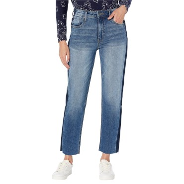 KUT from the Kloth Elizabeth High-Rise Fab Ab-Raw Hem-Shadow at Side in Designer Designer 12 28