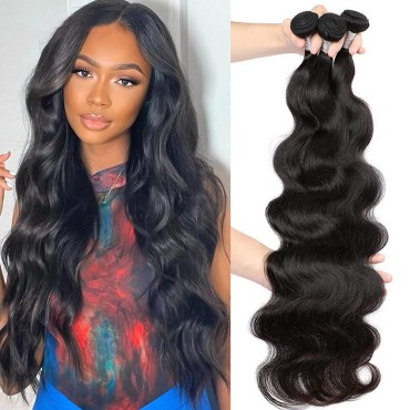 10A Brazilian Body Wave Bundles 18 20 22 Inch Huma...