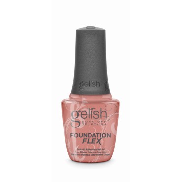 Gelish Foundation Flex (Cover Beige) Gel Nail Polish, Base Coat For Nails, Neutral Nail Polish Colors, 5 ounce