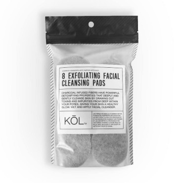 KOL Face Scrubber, Charcoal Infused Exfoliating Fa...