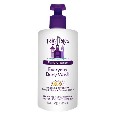 Fairy Tales Daily Cleanse Kids Body Wash, Everyday Body Wash for Kids and Toddler- Soap for Bath or Shower, No Harsh Chemicals or Toxins - 16oz
