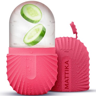 Mattika Ice Roller Pink for Face to Enhance The Gl...