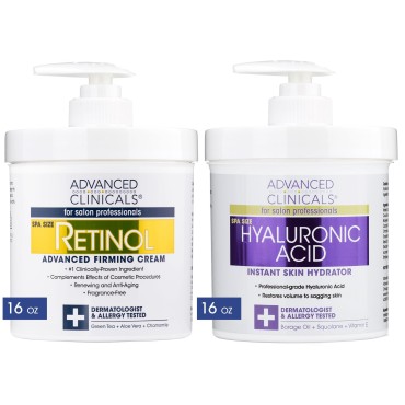 Advanced Clinicals Retinol Cream + Hyaluronic Acid...