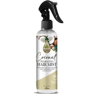 Difeel Essentials Hydrating Coconut Hair Mist 6 oz. - Coconut Oil Hair Mist