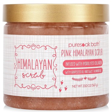 Puresoak Bath Himalayan Salt Body Scrub, Salt Scru...