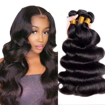 10A Body Wave Bundles Human Hair 14 16 18 Inch Hum...