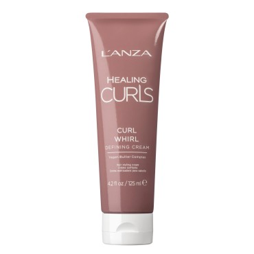 L'ANZA Curl Whirl Defining Creme - Curls Hair Product for Defining Curls and Waves and Preventing Frizz and Flyaways, with Sulphate Free, Paraben Free Formula (4.2 Fl Oz)