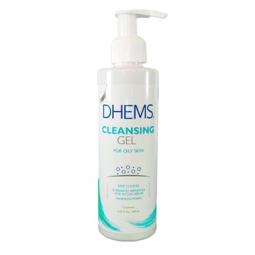 DHEMS Cleansing Gel For Oily Skin Gentle foaming cleanser, acne-prone skin. Cleans in depth, removing dirt and excess sebum (Cleansing Gel)
