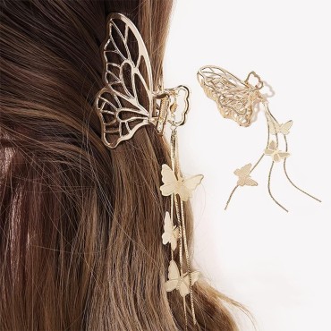 Bartosi Butterfly Hair Clips Butterfly Metal Hair ...