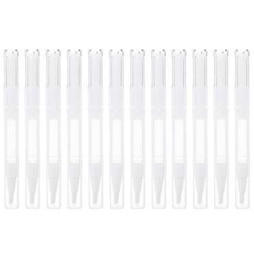 12 Pcs 3 ml Transparent Empty Nail Oil Pen, Empty Twist Pen Lip Gloss Container Applicators for Lip Gloss Nail Polish Eyelash Growth Liquid