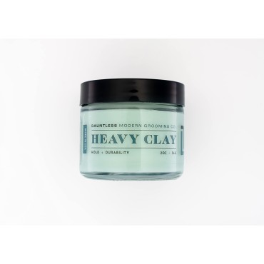 Dauntless Modern Grooming Co. HEAVY CLAY | Water-based | Heavy Hold | Matte Finish | 2 ounces