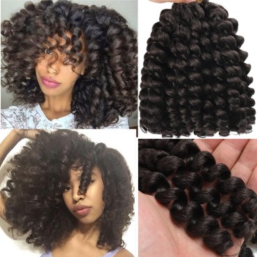 100 Strands 2X Ringlet Wand Curl Jamaican Bounce 8...