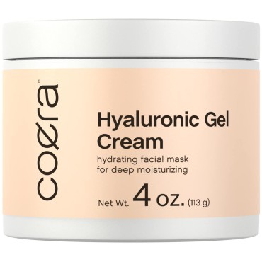 Hyaluronic Gel Cream | 4 fl oz | Hydrating Mask & Deep Moisturizer for Face | Paraben & Fragrance Free | Coera By Horbaach