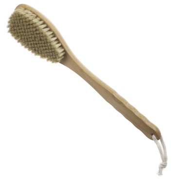Konex Premium Dry Brushing Body Brush - Solid Beec...