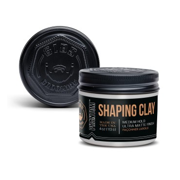 GIBS Shaping Clay, Phantom, Medium Hold, Ultra Matte Finish, Water Based, Great for Soft and Natural Looks, oz