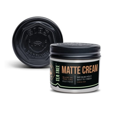 GIBS Tea Tree Matte Cream - Light/Medium Hold, 4oz
