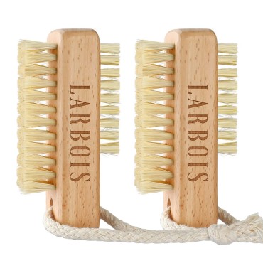 Larbois Nail Brush for Cleaning Fingernails, 2Pack...