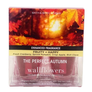 The Perfect Autumn Wallflowers Fragrance Refill Bulbs - 2 Pack - 0.8 fl oz / 24 mL Each