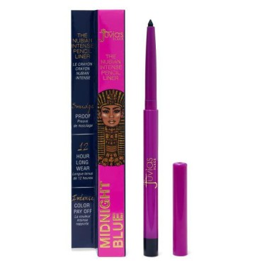 Juvia's Place Nubian Pencil Liner - Mechanical Pencil Liner, Long-lasting Pencil Liner Makeup, Blendable Makeup Pencil, Non-sticky Light & Non-sticky Liner Pencil, Compact Liner Makeup (Midnight Blue)