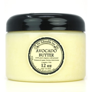 Avocado Butter Pure ORGANIC RAW by Dr.Adorable 12 Oz