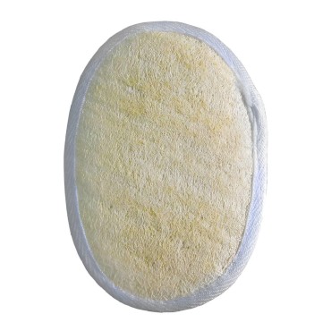 PresenceHHH Exfoliating Body Scrubber for Bath Spa and Shower Natural Loofah Sponge for Men and Women Deeply Cleanses and Removing Dead Skin - Oval in Po Bag (14.5x10cm)