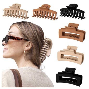 6pcs Hair Clips Set, Non-slip Hair Claw Clips 4.3 ...