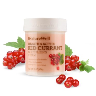 NATURE WELL Red Currant Smooth & Soften Moisturizing Cream For Face, Body, & Hands, Infused With Natural Oils & Extracts, Restores Skin Moisture Barrier, 16 Oz.