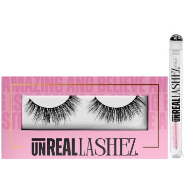 Reusable Lashes That look Like Extensions - Faux Mink Wispy Lashes - Glam Luxury Thick Falsies Lashes - Transform Your Natural Eyelashes into Luscious Volume Lashes