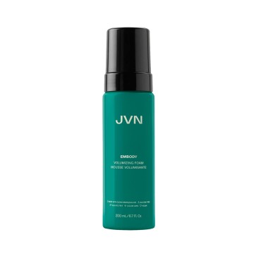 JVN Embody Volumizing Foam, Clean, Volume-Boosting Foam For All Hair Types, Adds Fullness and Body, Lasting Hold, Color Safe, Sulfate Free (6.7 Fl Oz)