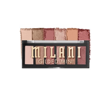 Milani Gilded Mini Eyeshadow Palette with 6 Matte & Shimmer Hues - It's All Rosé