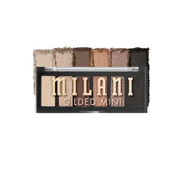 Milani Gilded Mini Eyeshadow Palette with 6 Matte & Shimmer Hues - Call Me Old-Fashioned