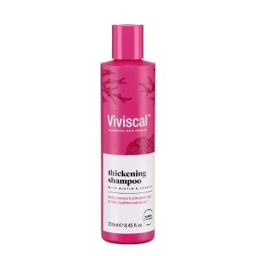 Viviscal Thickening Shampoo, Formulated With Biotin And Keratin, Fortified With Marine Collagen And Seaweed Extract, Strengthens And Reduces Breakage, Healthier Looking Hair 250ml (8.45 fl. oz.)