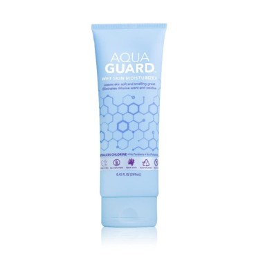 AQUA GUARD After-swim Wet Skin Moisturizer | Apply After Shower and Before Toweling Off to Leave Skin Soft and Smooth + Neutralize Chlorine Scent and Residue - Single