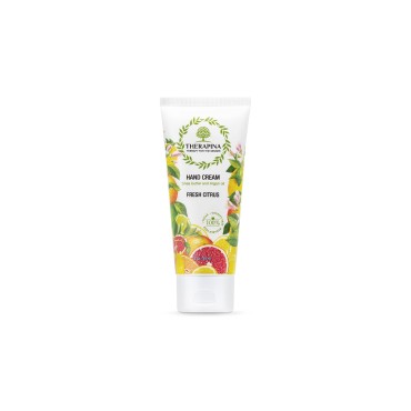 THERAPINA Aromatherapy Hand Cream for Dry Skin - Shea Butter Hand Cream for Women and Men with an Awakening, Long-Lasting Fresh Citrus Scent - Vegan Hand Cream Lotion for Dry Skin, 3 Oz.