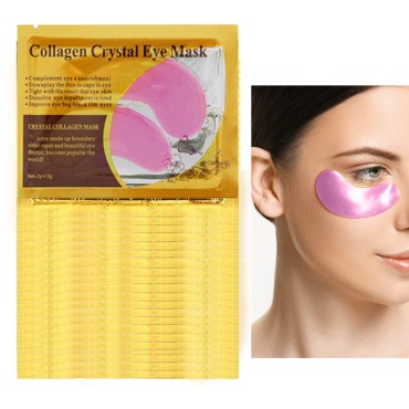 30 Pairs 24K Pink Under Eye Patches,Crystal Collag...