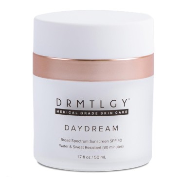 DRMTLGY Day Dream Sunscreen & Face Moisturizer with SPF 40 - Face Sunscreen for Sensitive Skin - Water & Sweat-Resistant with UVA/UVB Protection