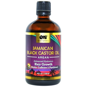 On Natural Jamaican Black Castor Oil [Argan] 4 oz