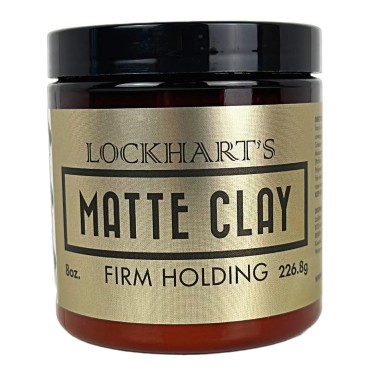 Lockhart's Professional Matte Clay, Medium/Firm Hold, Matte Shine (8 oz.)