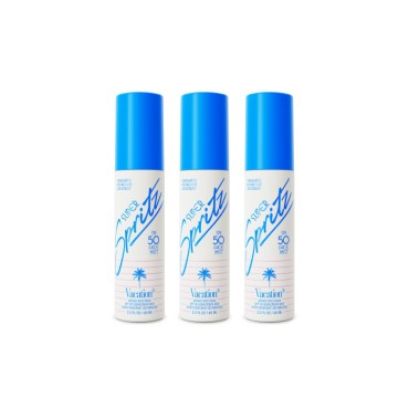 Vacation Super Spritz SPF 50 Sunscreen Face Mist 3-Pack, Daily Face Sunscreen Spray, SPF Face Spray, Sunscreen Spray for Face, Face Mist Sunscreen, 2.2 fl. Oz. (Pack of 3)