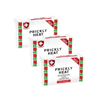 Prickly Heat Cooling Soap Classic Scent 100 grams (Pack of 3)