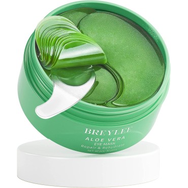 BREYLEE Aloe Vera Eye Mask- 60 Pcs - Puffy Eyes an...