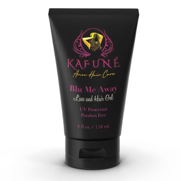 Kafune Amor Hair Care Blu Me Away Lace Wig and Holding Gel - Strong Hold, Glueless, Gentle On Skin For Lace Wigs and Toupee (4 OZ Bottle)