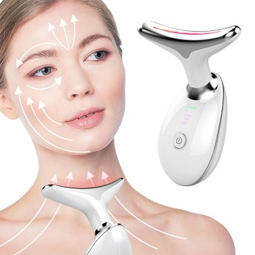 BDBFZCFP Anti-Aging Face Massager for Face and Neck, Double Chin Reducer Vibration Massager for Skin Care, Firming Wrinkle Removal Facial Massager Tool, Improve,Tightening, Lifting and Smooth
