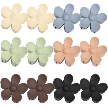 Ytaolis 12 PCS Flower Hair Clips,3 Inch Matte Flow...