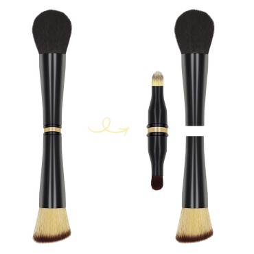 YONOY 4-in-1 Travel Makeup Brush, Eyeshadow, Eyebr...