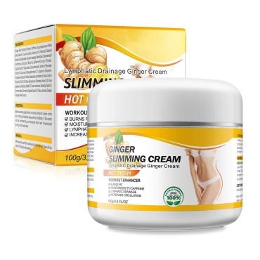 Ginger Hot Cream Sweat Enhancer - Cellulite Cream, Firming Body Lotion for Women and Men and Body Sculpting Cellulite Workout Cream, Moisturizing Weight Loss Cream with Natural Oils
