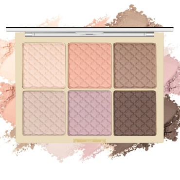 HOSAILY 6 Colors Blush and Highlighter Palette Con...