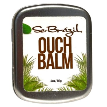 Se-Brázil Ouch Balm, All-Natural All Purpose Balm for Eczema Prone, Irritated, Cracked & Burned Skin, Safe for Face & Body Use After Shaving or Waxing, 0.5 oz