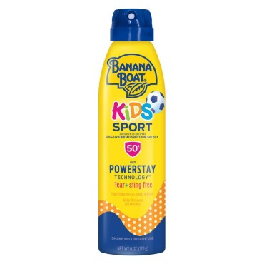 Banana Boat, Kids Sport Sunscreen Spray SPF 50, 6 Ounce