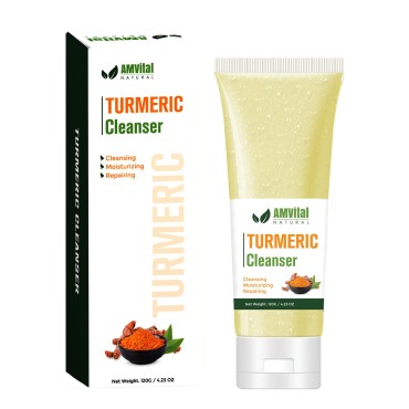 AMVital Turmeric Facial Cleanser for Brighter, Nou...